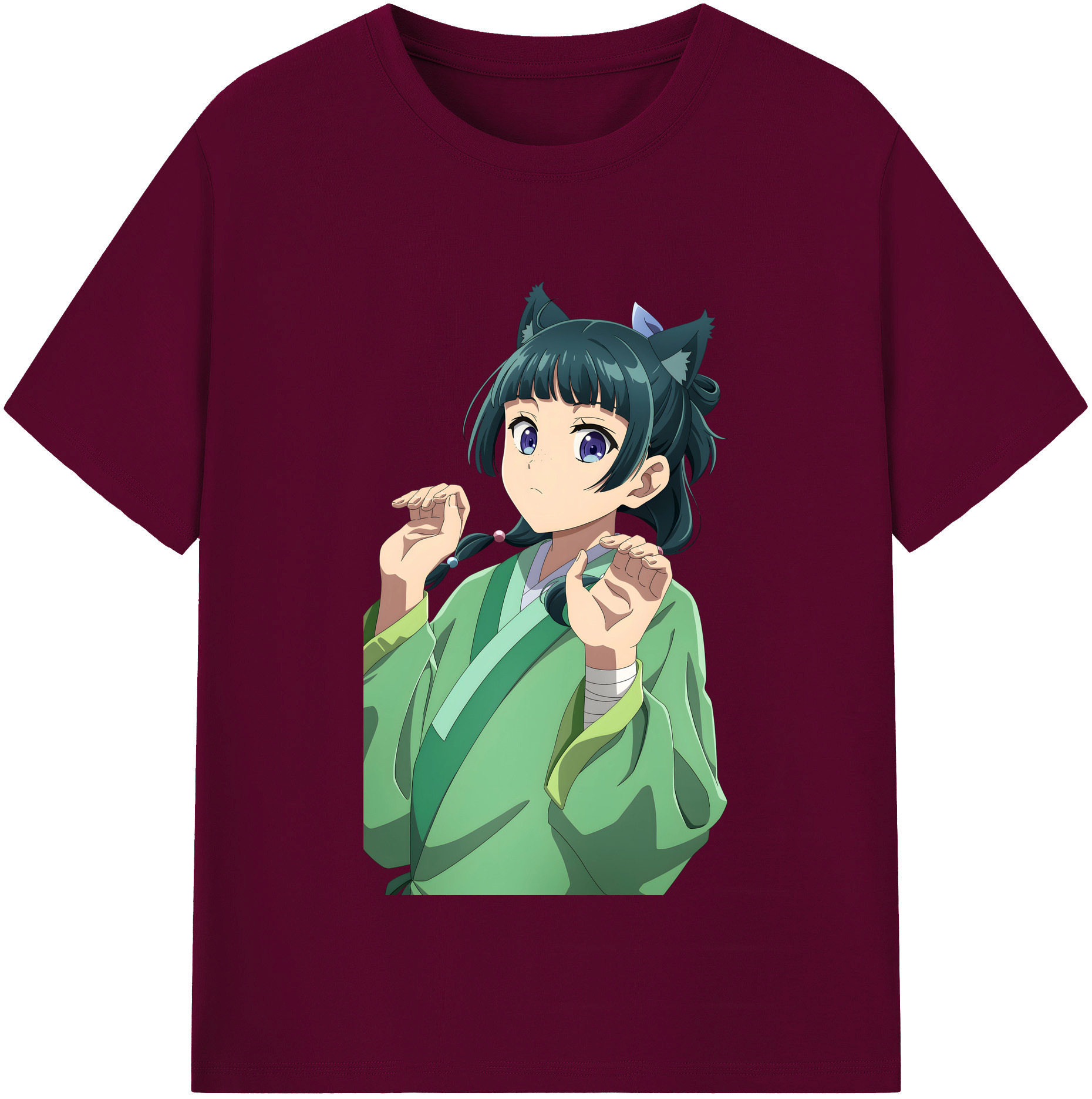 （画像用） 薬屋のひとりごと The Apothecary Diaries レディースカジュアルプリントTシャツ（綿100％）